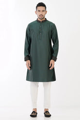 Men's Premium Panjabi (Green Black)